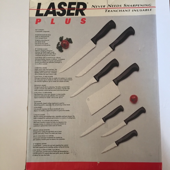 NEW LASER PLUS 15 Piece Knife Block Set - Picture 2 of 3